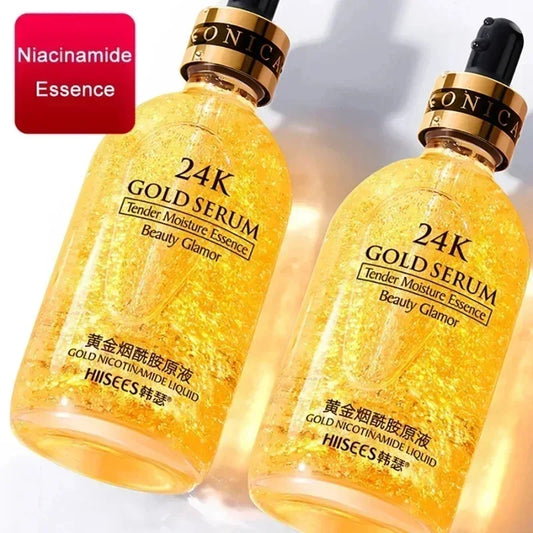 24k Gold Face Serum Brightening  Hyaluronic Acid