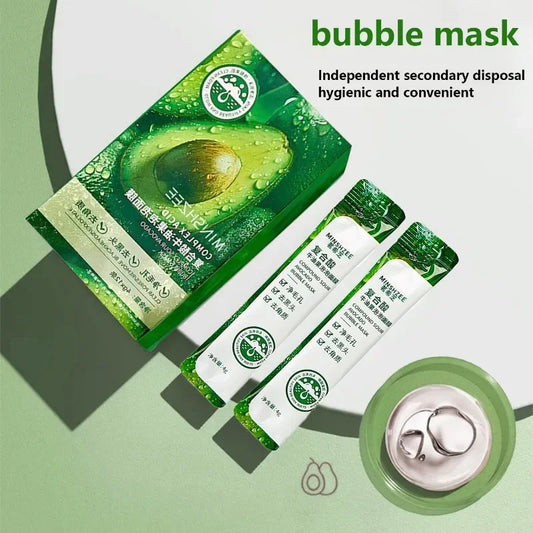 Avocado Bubble Facial Mask -12pcs set
