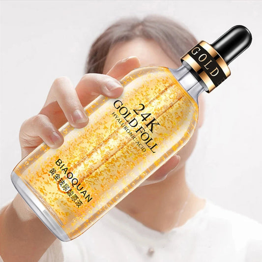 24k Gold Face Serum Brightening  Hyaluronic Acid
